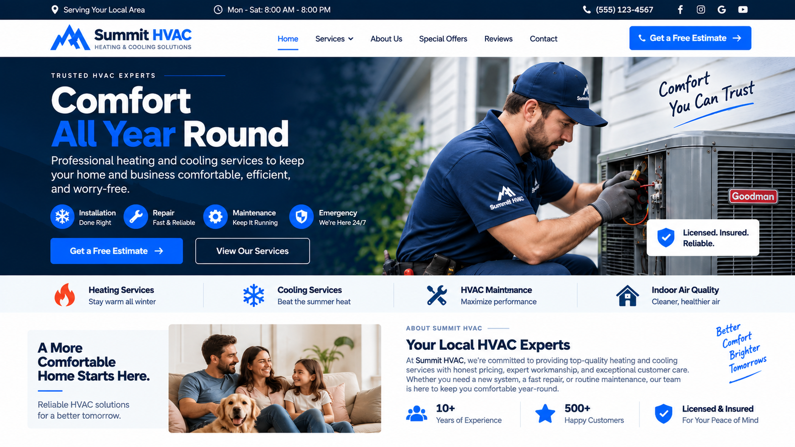LocalFlow Plumbing Website Preview